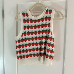 Levi’s strawberries sweater vest